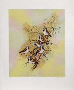 Birds on a Branch Screenprint | Max Karp,{{product.type}}