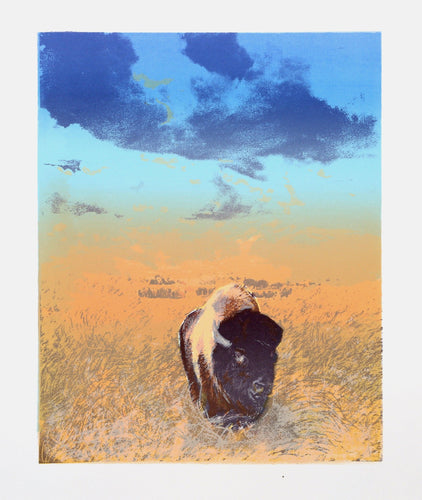 Bison Screenprint | Unknown Artist,{{product.type}}