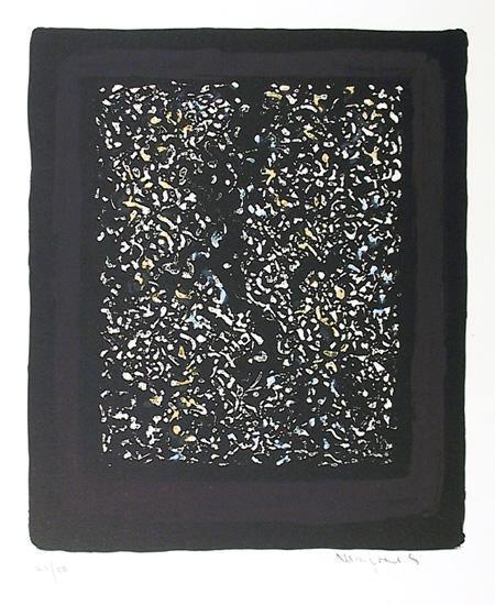 Black Abstract (112) Screenprint | Unknown Artist,{{product.type}}