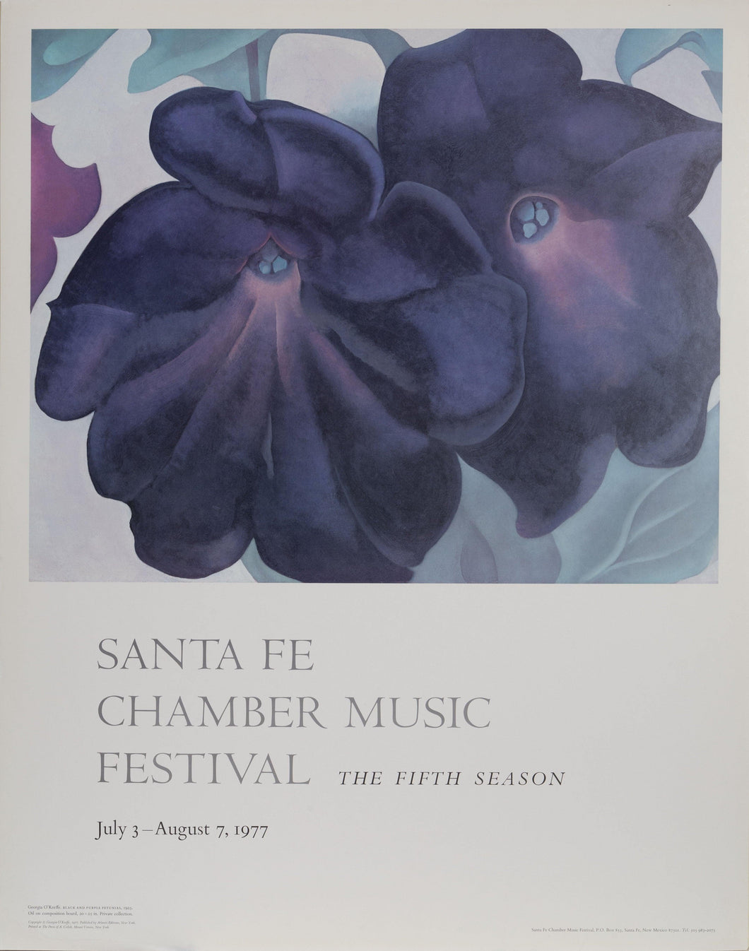 Black and Purple Petunias Poster | Georgia O'Keeffe,{{product.type}}
