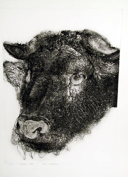 Black Bull Etching | Ivan Valtchev,{{product.type}}