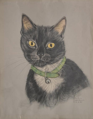 Black Cat Poster | Gladys Emerson Cook,{{product.type}}