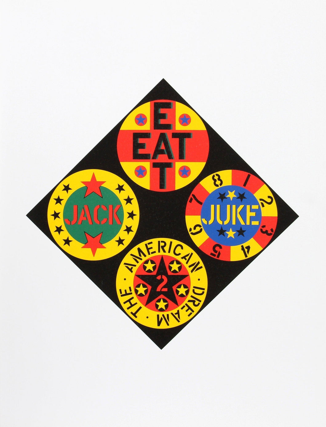 Black Diamond from the American Dream Portfolio Screenprint | Robert Indiana,{{product.type}}