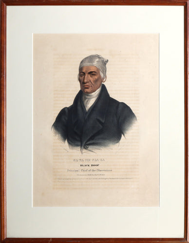 Black Hoof (Ca-ta-he-cas-sa) Lithograph | Thomas McKenney,{{product.type}}