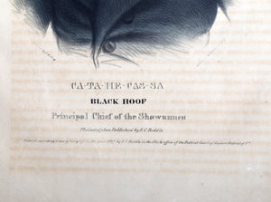 Black Hoof (Ca-ta-he-cas-sa) Lithograph | Thomas McKenney,{{product.type}}