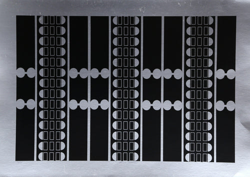 Black on Silver Screenprint | Robert Squeri,{{product.type}}