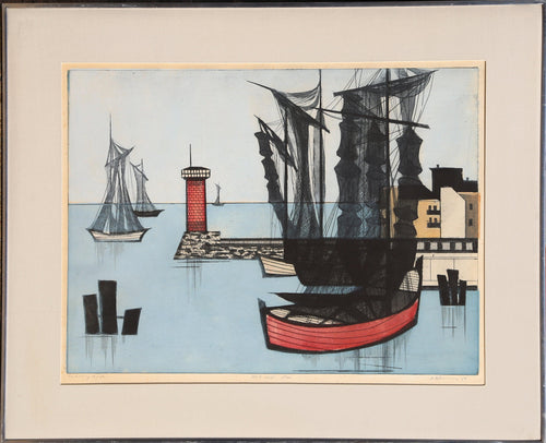 Blick auf Meer Woodcut | Hans Behrens,{{product.type}}