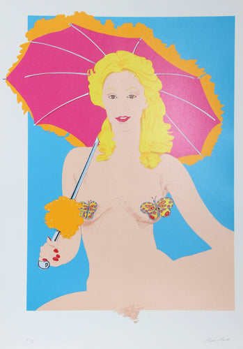 Blonde with Parasol Screenprint | Bob Pardo,{{product.type}}