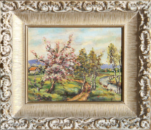 Blossoming Trees Oil | Erna S. Scharff,{{product.type}}