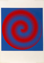 Blue and Red Spirals Screenprint | Getulio Alviani,{{product.type}}