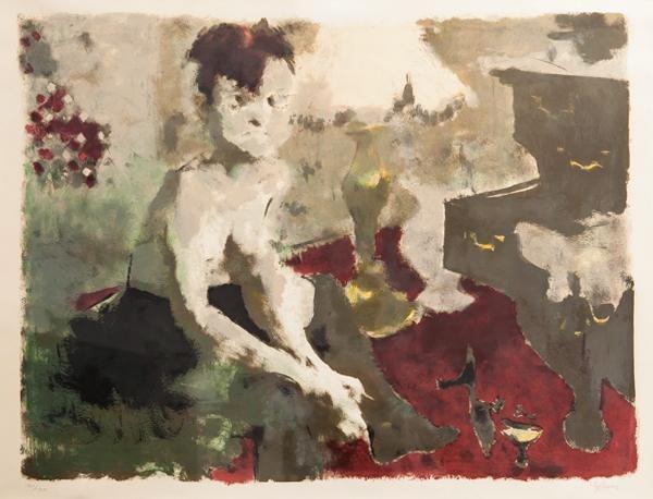 Blue Angel Lithograph | Jack Levine,{{product.type}}