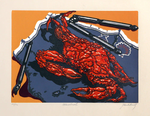 Blue Crab Screenprint | Jack Beal,{{product.type}}