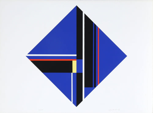 Blue Diamond II Screenprint | Ilya Bolotowsky,{{product.type}}