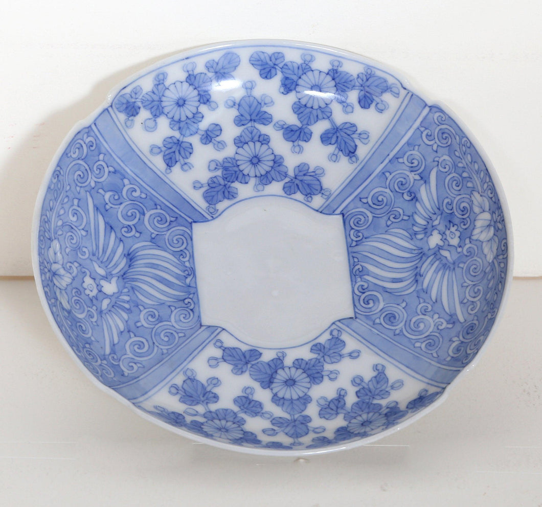 Blue Floral Plate Home Decor | Unknown, Chinese,{{product.type}}