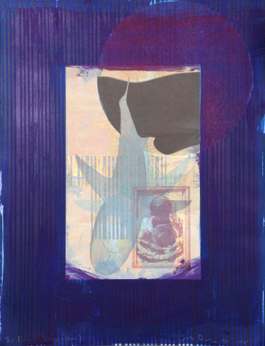 Blue from the Being Series Lithograph | Michael David,{{product.type}}