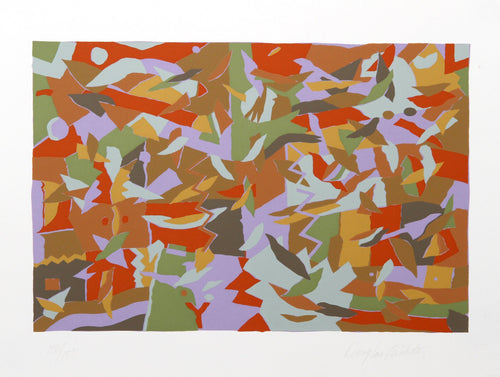 Blue Harmony Screenprint | Douglas Leichter,{{product.type}}