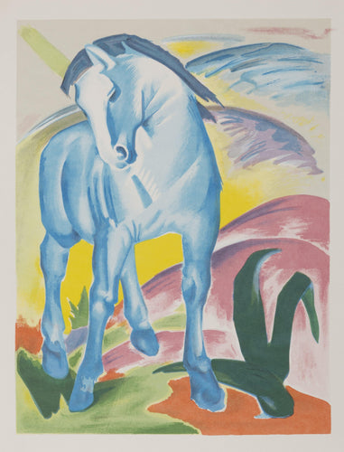 Blue Horse screenprint | Franz Marc,{{product.type}}