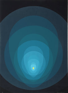 Blue Mandala Screenprint | Clarence Holbrook Carter,{{product.type}}