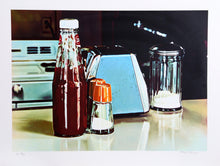 Blue Napkin Holder Screenprint | Ralph Goings,{{product.type}}