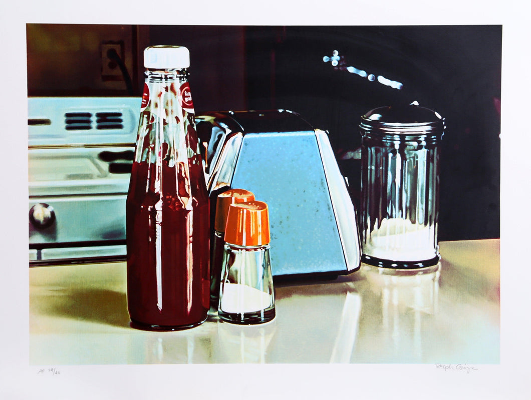 Blue Napkin Holder Screenprint | Ralph Goings,{{product.type}}