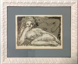 Blue Nude I Lithograph | Irwin Rosenhouse,{{product.type}}