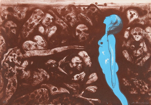 Blue Nude Lithograph | Robert Beauchamp,{{product.type}}