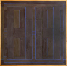 Blue on Brown Overlap Acrylic | Peter Stroud,{{product.type}}