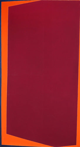 Blue, Orange, Maroon Oil | Unknown Artist,{{product.type}}