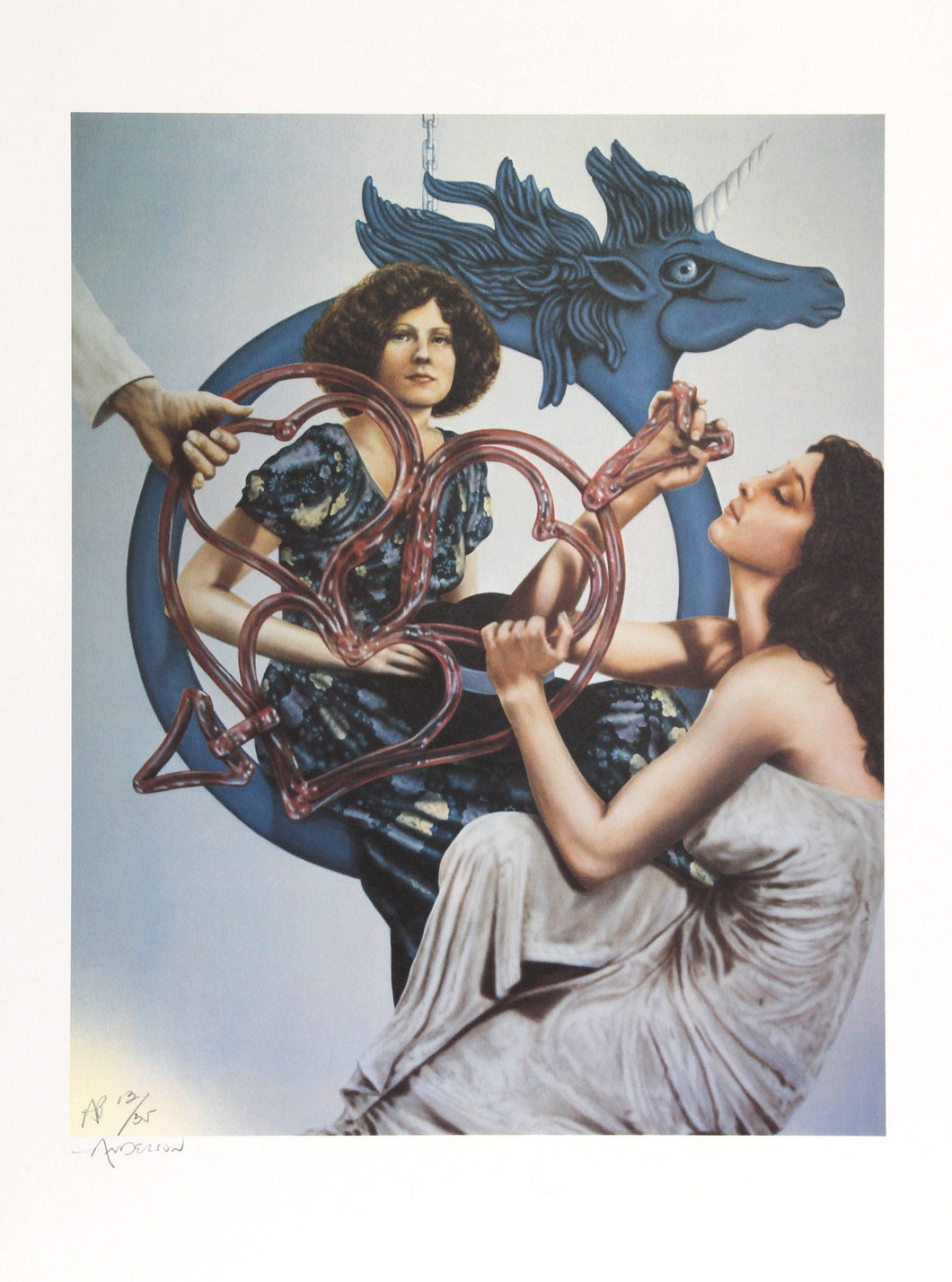 Blue Pegasus Lithograph | Robert Anderson,{{product.type}}