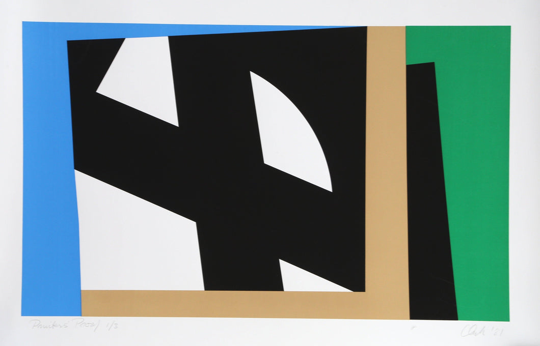 Blue Screenprint | Pierre Clerk,{{product.type}}