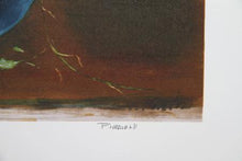 Blue Vase Floral Lithograph | Paul Fioravanti,{{product.type}}