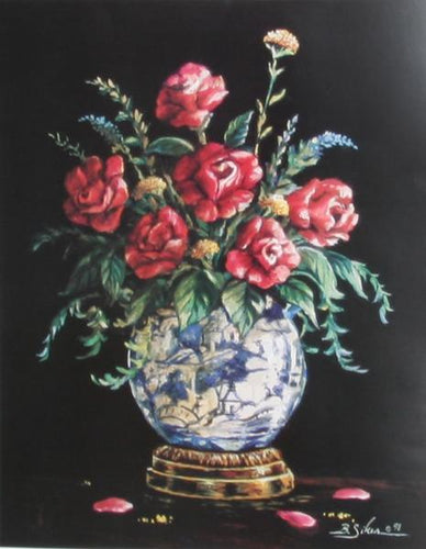 Blue Willow Bouquet Poster | Bobby Sikes,{{product.type}}