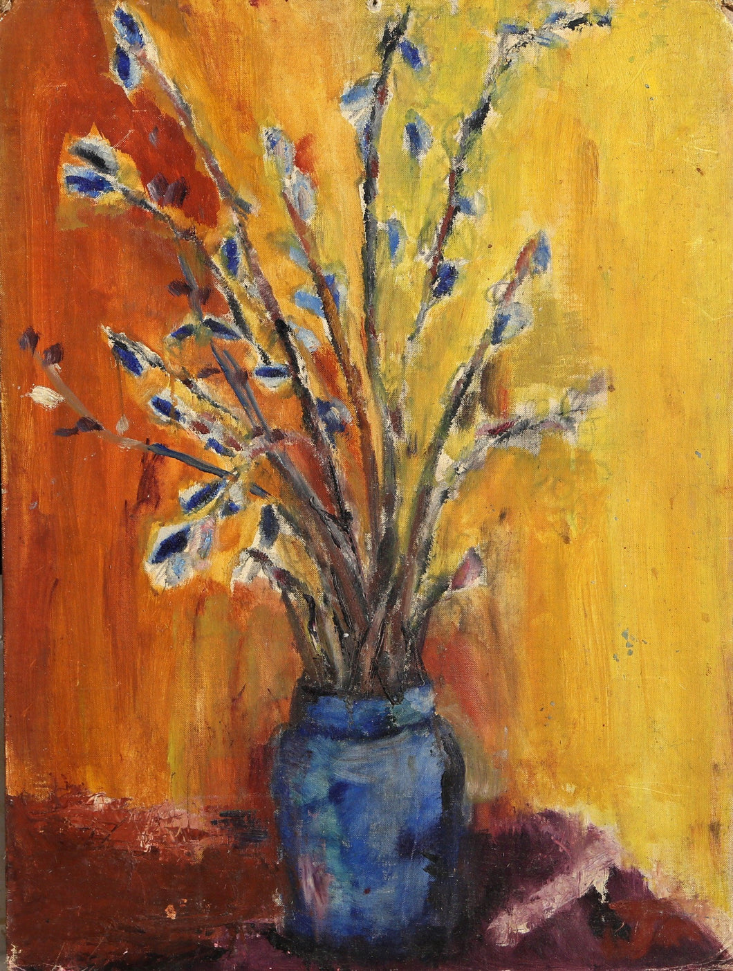 Blue Willows Oil | Unknown Artist,{{product.type}}