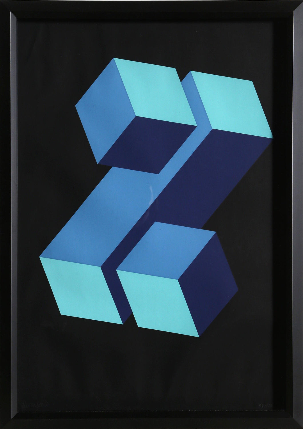 Blue Z Screenprint | Jose Maria Yturralde,{{product.type}}