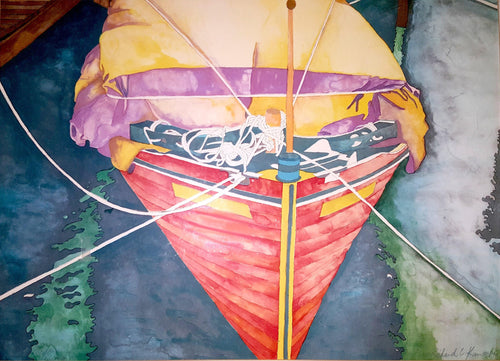 Boat Stern Lithograph | Richard C. Karwoski,{{product.type}}