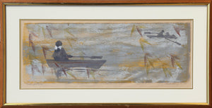 Boaters II Woodcut | Hope Brooks Merryman,{{product.type}}
