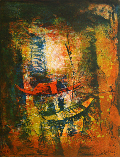 Boats by the Shore Lithograph | Lebadang (aka Hoi),{{product.type}}