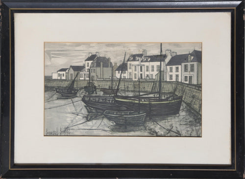 Boats Lithograph | Bernard Buffet,{{product.type}}