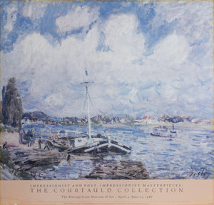 Boats of the Seine Poster | Alfred Sisley,{{product.type}}
