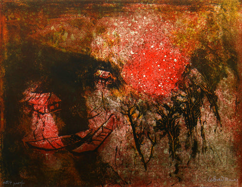 Boats on the Shore 2 Lithograph | Lebadang (aka Hoi),{{product.type}}