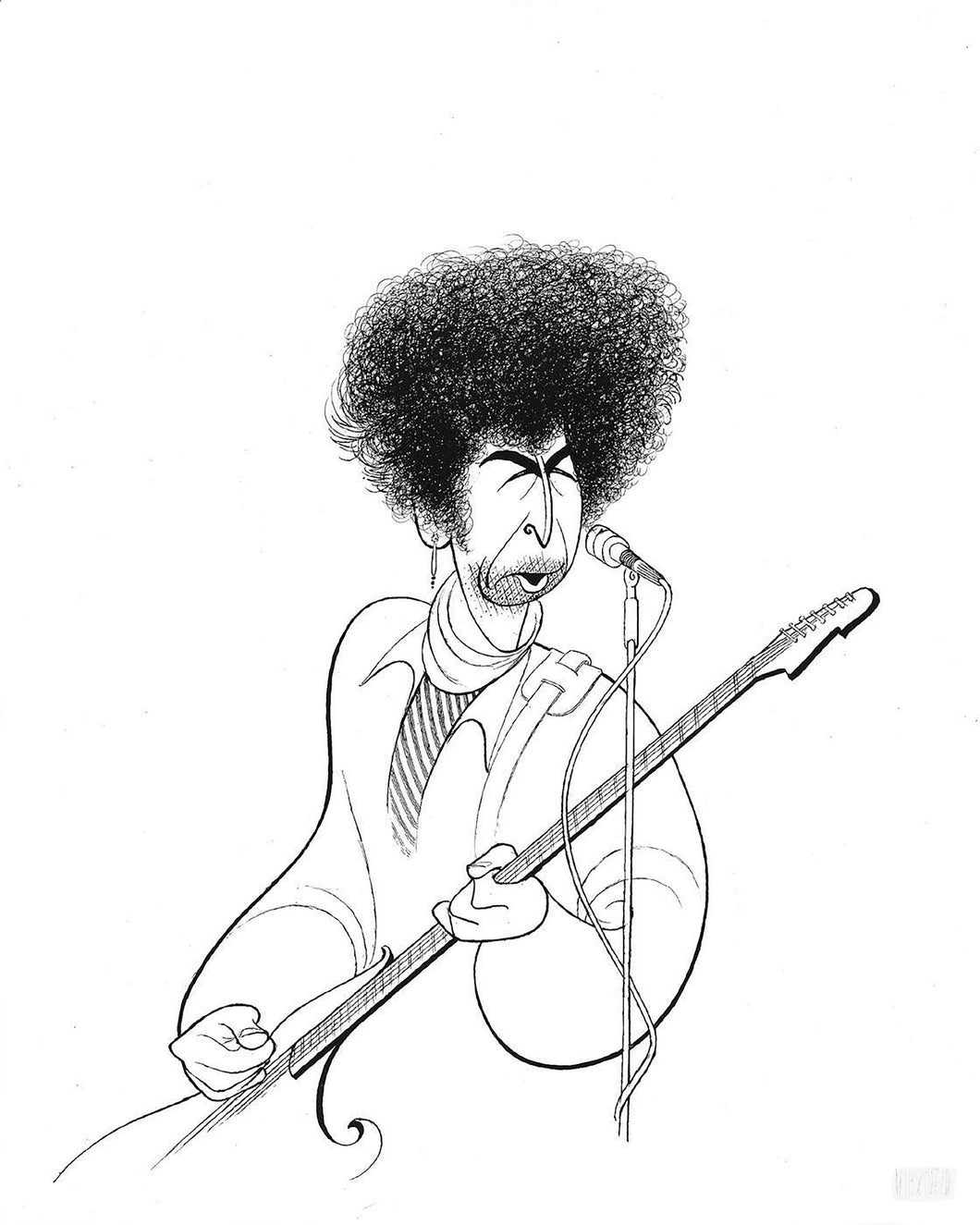 Bob Dylan Lithograph | Al Hirschfeld,{{product.type}}