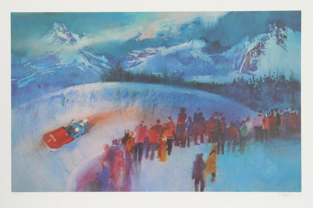 Bobsled Lithograph | Robert Peak,{{product.type}}