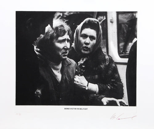 Bomb Victim in Belfast Etching | Les Levine,{{product.type}}