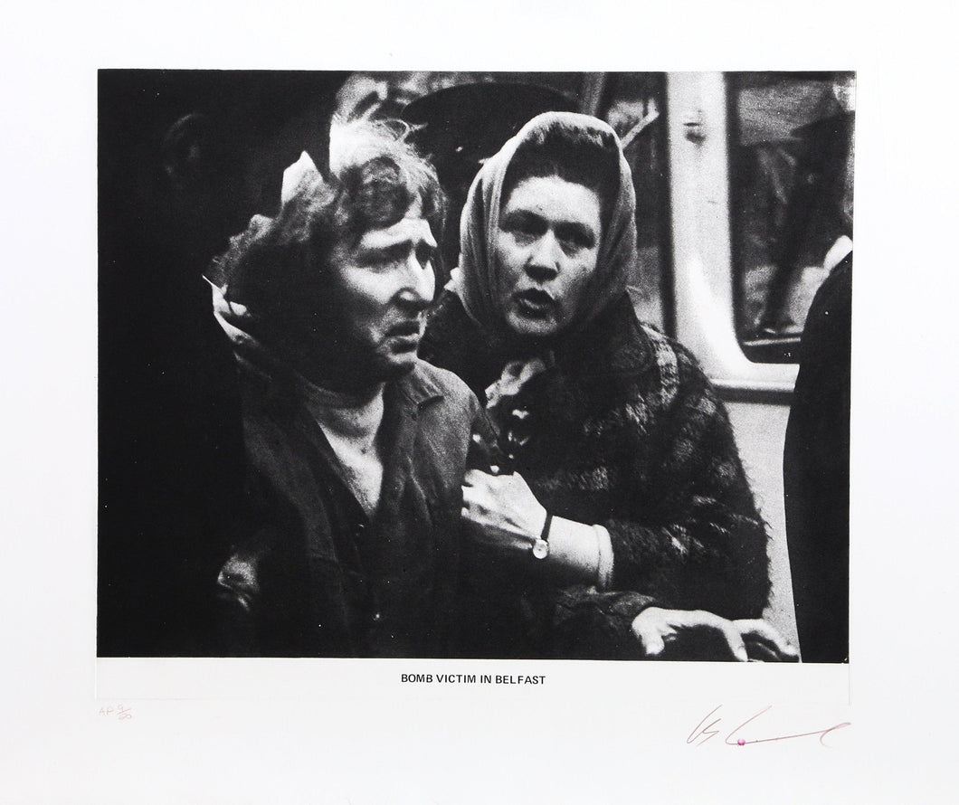 Bomb Victim in Belfast Etching | Les Levine,{{product.type}}