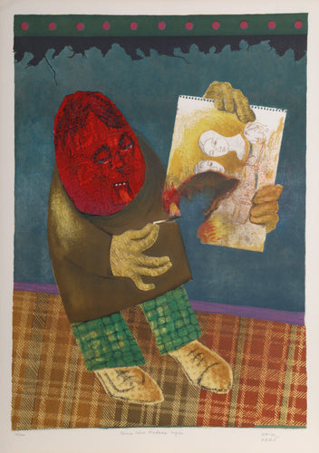 Bonne Nuit Madame Ingres etching | Haim Kern,{{product.type}}