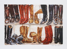 Boot Repair Lithograph | Lloyd Lozes Goff,{{product.type}}