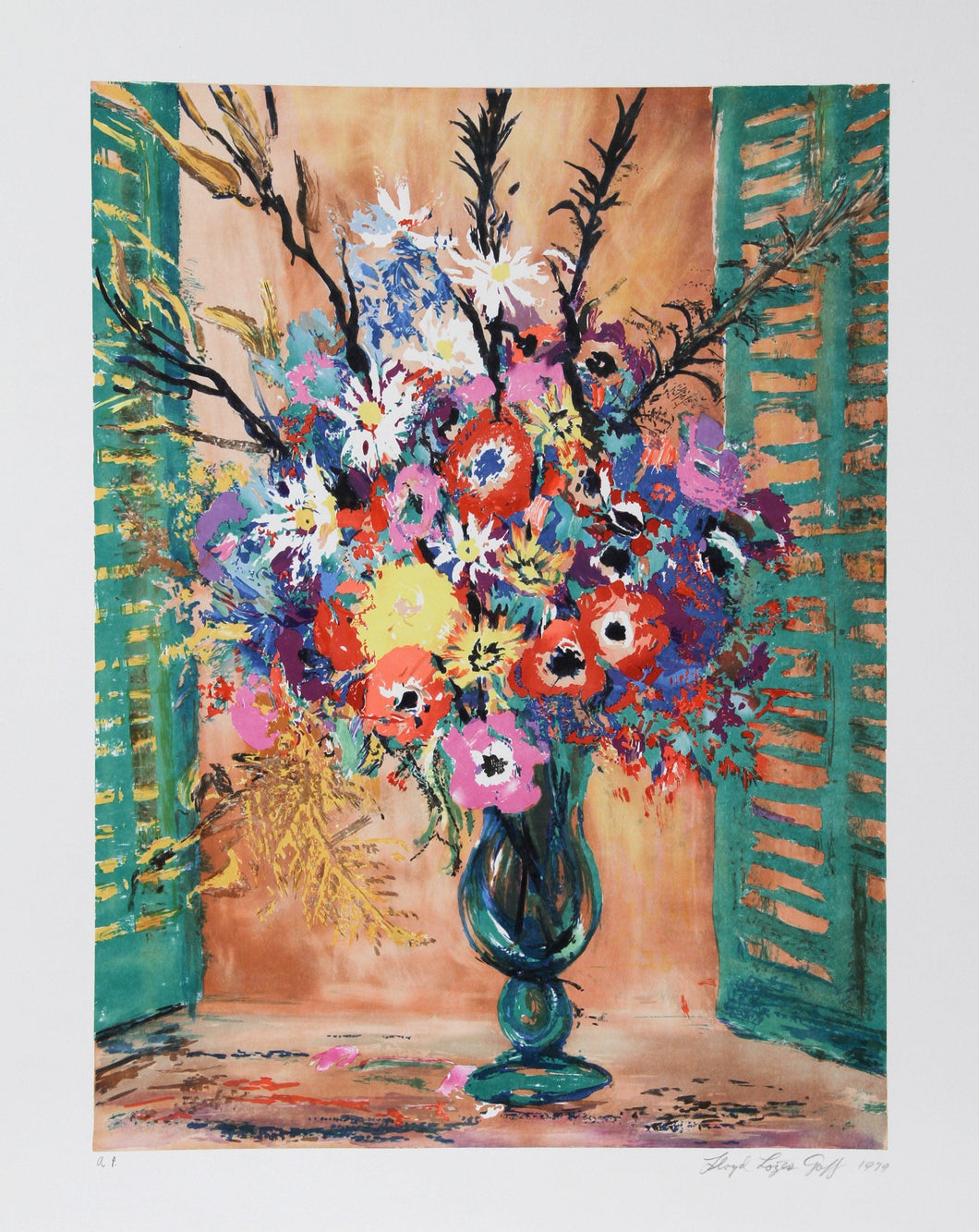 Bouquet Lithograph | Lloyd Lozes Goff,{{product.type}}