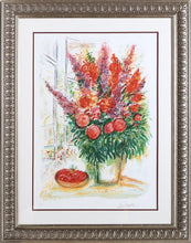 Bouquet with Bowl of Cherries Lithograph | Marc Chagall,{{product.type}}