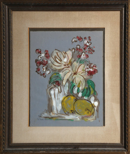 Bouquet with Lemons Pastel | Unknown Artist,{{product.type}}