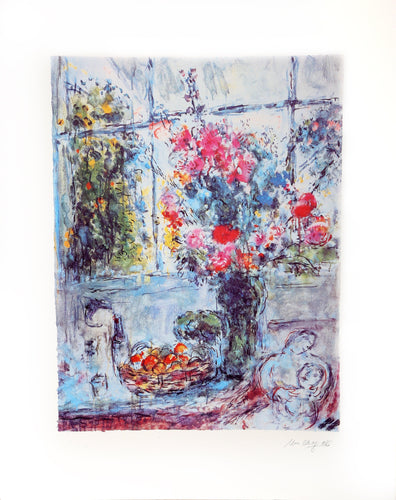 Bouquet with Open Window Poster | Marc Chagall,{{product.type}}